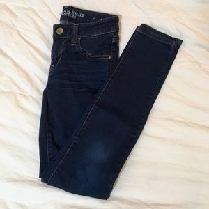 AEO Soft Stretchy Dark Wash Jeggings